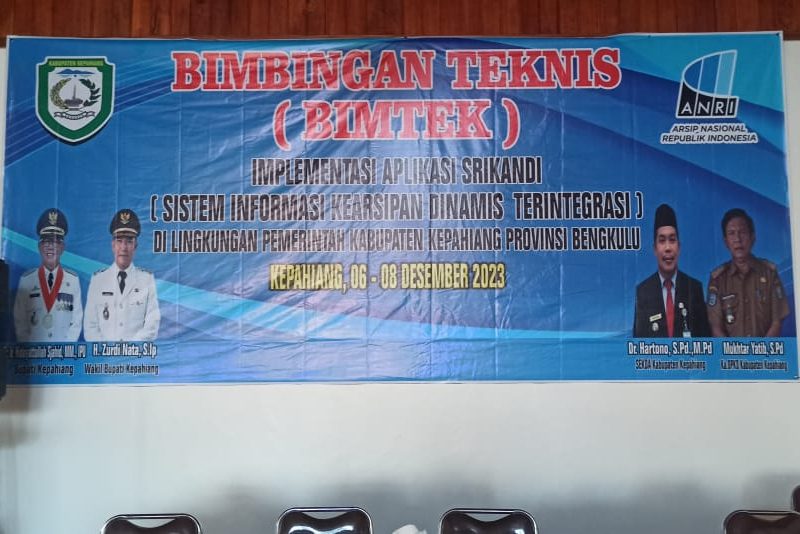 Bimtek SRIKANDI di Lingkungan Pemerintah Daerah Kabupaten Kepahiang